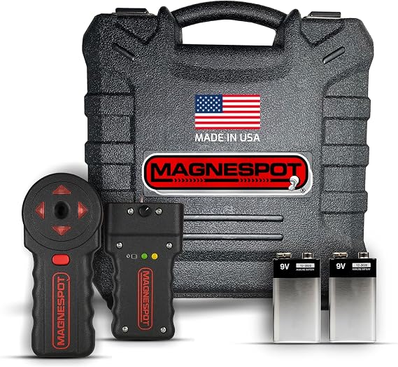 Magnespot XR1000-K2 Revolutionary for Reference Point Locator, Magnespot XR1000 W/Receiver, Transmitter & 9V Alkaline Batteries, Wall or Floor Drill Spot Locator for Drilling and Coring.