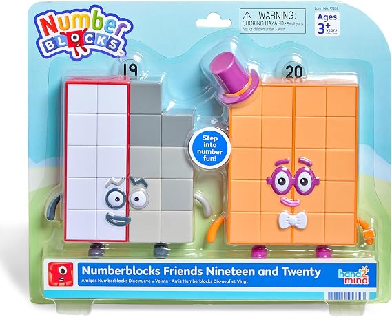 hand2mind Numberblocks Friends Nineteen and Twenty Figure Pack, Ages 3+