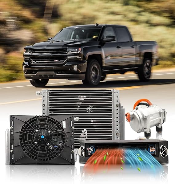 12000 BTU Under Dash Air Conditioner 12V with Heating, Universal 12 Volt A/C Kit System, Electric 12V DC Underdash AC Unit Quiet, Fast Cooling for Classica Car, Automotive, Truck, ATV, Pickup,Tractor