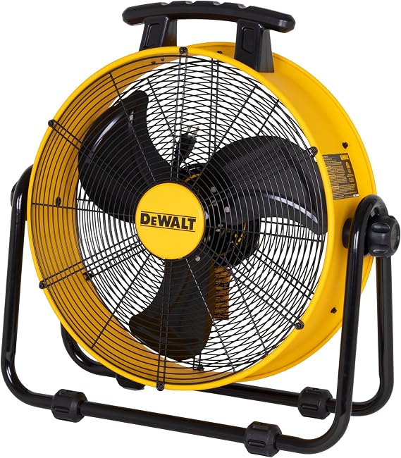 DEWALT 20 Inch Floor Fan, 180 Adjustable Tilting Drum Fan DXF2042