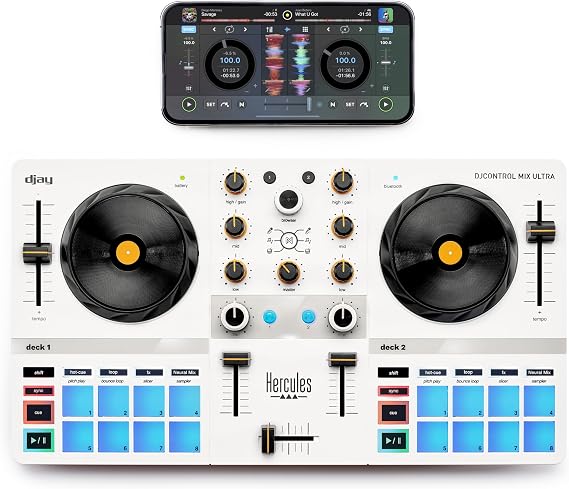 Hercules DJControl Mix Ultra Mobile DJ Controller for Smartphones (iOS/Android)