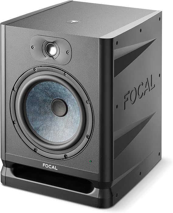 Focal Alpha 80 Evo 8" Active 2-Way Studio Monitor, 115W RMS Bi-Amp, Slatefiber Woofer, 38Hz22kHz, High-SPL Nearfield Reference Speaker Sold Individually