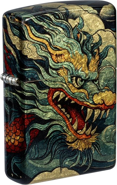 Zippo Dragon Fusion Design 540 Tumbled Brass Pocket Lighter