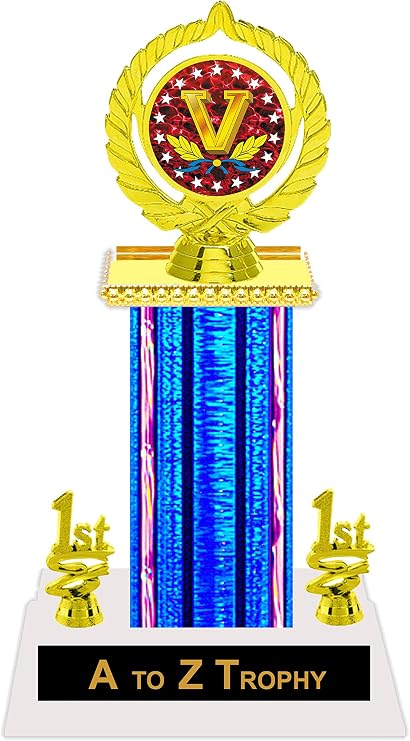 Trophies Victory Trophy Awards 11 1/2" Academic Achievement Education Games Sports Free Engraving Color Choice