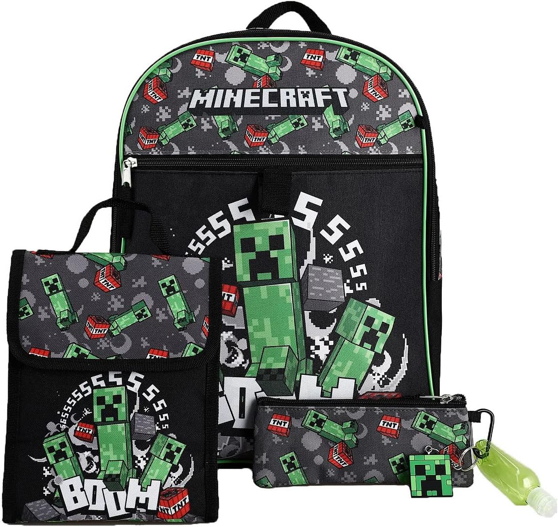 Minecraft 6 Piece 16-Inch Backpack Set