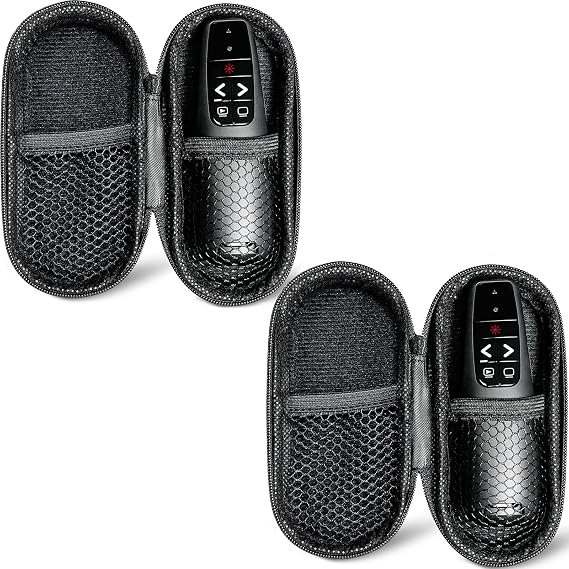 (2 Units) Presentation Clicker & Case, Wireless Presenter Remote