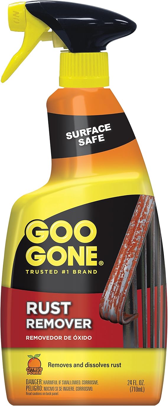Goo Gone Rust Remover - Outdoor and Indoor Metal Rusting Remover- 24 fl oz
