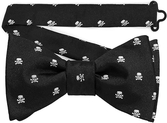 Masonic Revival Memento Mori Bow Tie (Skull and Bones Pre-Tied)