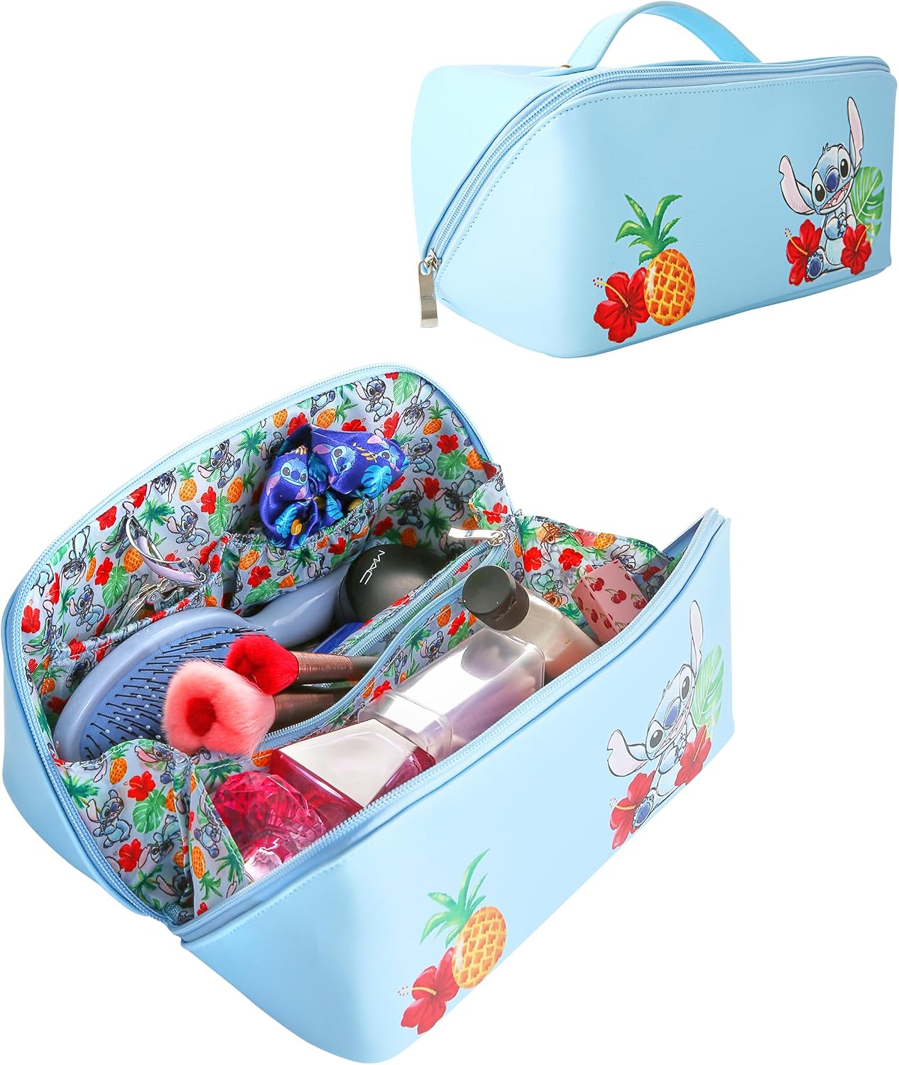 Disney Stitch Travel Bag Official License, Travel Cosmetic Bag, Travel Makeup Bag, Accessories, Stitch, stitch