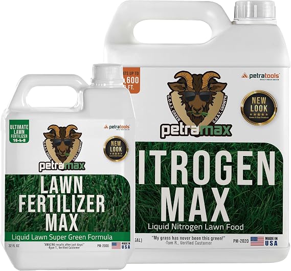 PetraTools Liquid Nitrogen Fertilizer (1G) Liquid 16-4-8 Lawn Fertilizer
