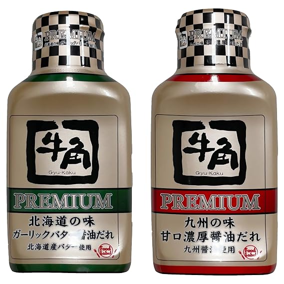 [Pack of 2] Gyu-Kaku  Gold PREMIUM Variety Pack - Japanese Yakiniku BBQ Sauce - Garlic Butter Flavor  + Thick Soy Flavor