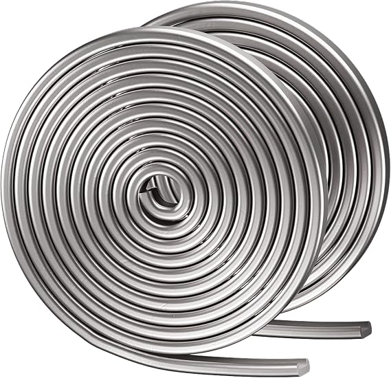 12 Ft 5/64" Round U Channel Lead Came for Stained Glass, Lead Lines for Glass Hobby Came Solder Supplies