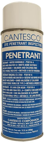P301W-A White Visible Dye Penetrant, Water Washable