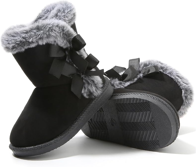 Femizee Girls Boys Warm Winter Boots Kids Outdoor Snow Boots(Toddler/Little Kid)