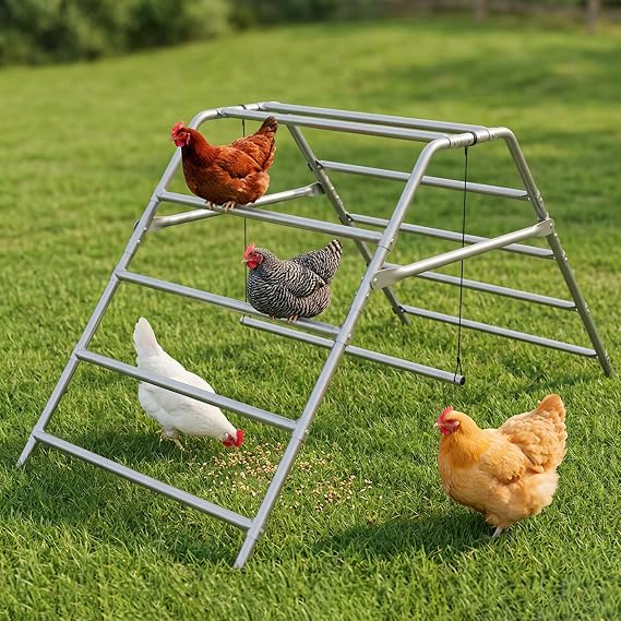 Large Chicken Perch for Coop, Roosting Bar for Hen Stand,Funny Chicken Toy for Chicken Coop Accessories