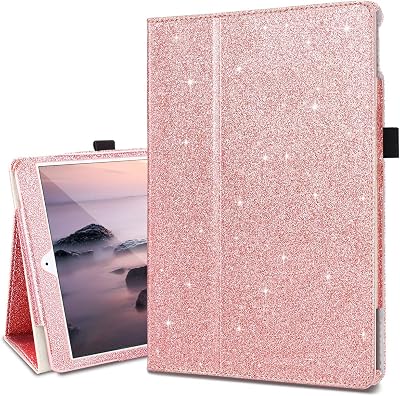Fingic for iPad 10.2 Case 202120202019 - iPad 9th8th7th Generation Case Luxury Sparkly Folio Folding Stand Cover Auto WakeSleep Smart Case for New iPad 10.2” 202120202019 9th8th7th Gen