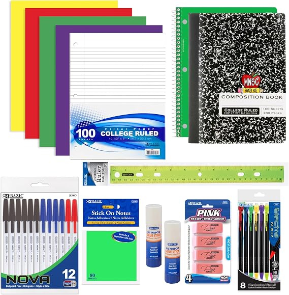 Back to School Supply Basics - Middle and High School Kit - 35 Pieces