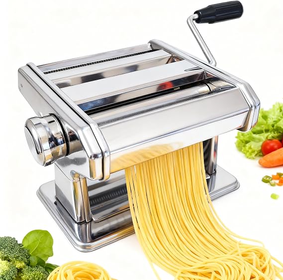 3 in 1 Pasta Maker Machine,7 Adjustable Thickness Settings,Manual