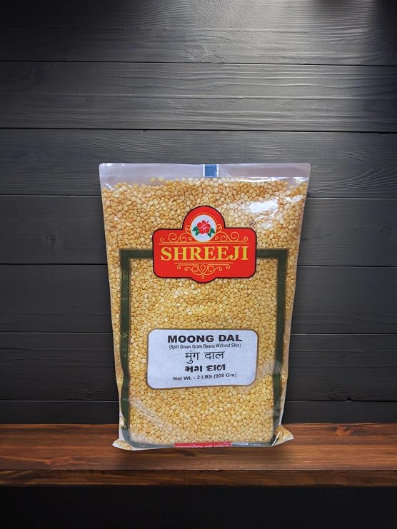 Moong Dal 2lbs (Split Green Gram Beans Without Skin)