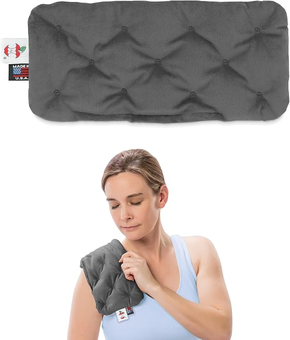 Reusable Moist Heat Therapy Pack Microwave Heating Pad, Small, Gray