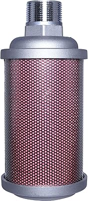 XY-12 Exhaust Silencer, 1-14 NPT Male Interface, for Air Compressors, Dryers, Vacuum Pumps