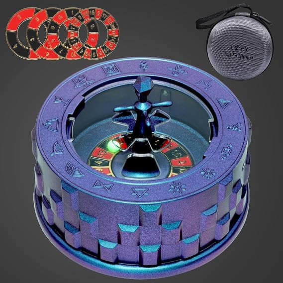 CZYY Roulette Dice, 7-in-1 Metal Fidget Spinner for DND, Tabletop RPG