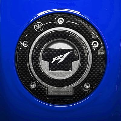 labelbike - 3D Sticker Motorcycle Fuel Tank Cap Protection and Decoration in Resin Compatible with Yamaha R1 2000-2014