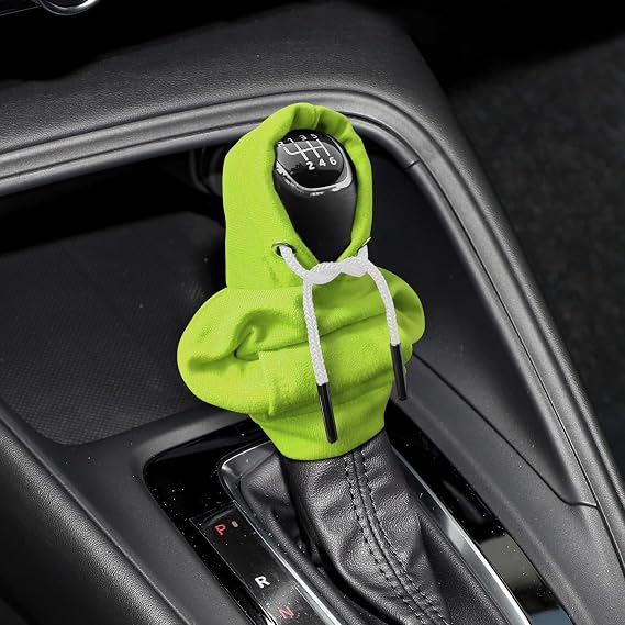 Gear Shift Hoodie, Upgraded Universal Hoodie Car Gear Shift Cover, 6.7Inch Funny Shifter Hoodie, Car Interior Accessories Car Shifter Stick Protector Decoration for Most Car Gear Shift Levers