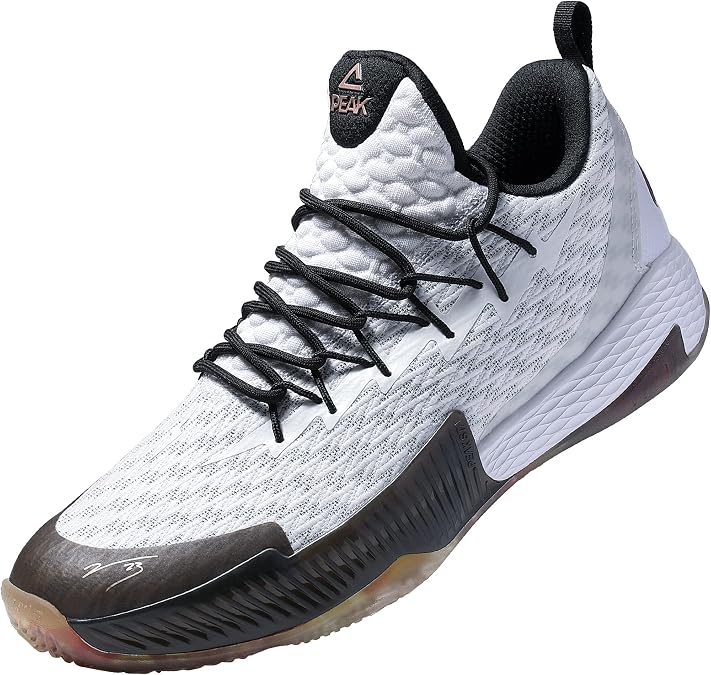 PEAK Mens Basketball Shoes Breathable Sneakers Lou Williams Lightning Professional Anti Slip Sports Shoes for Running, Walking