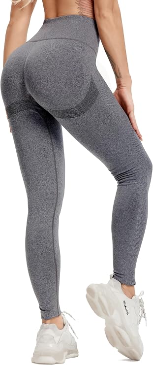 CFR Women's High Waist Workout Seamless Scrunch Booty Leggings Butt Lift Gym Fitness Girl Sport Active Yoga Pants