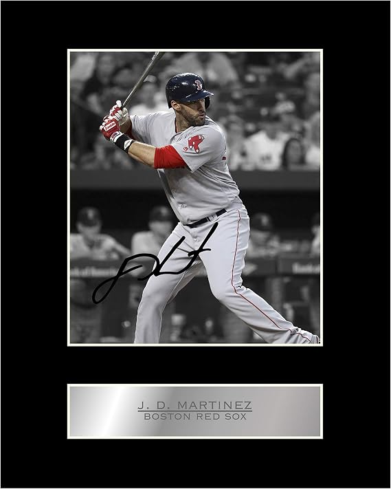 J. D. Martinez Print Signed Mounted Photo Display Autographed Picture Print