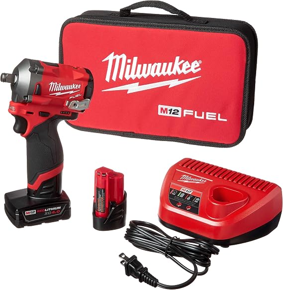 M12 Fuel Stubby 1/2" Impact Wrench Kit