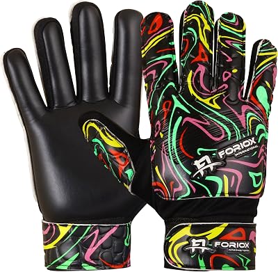 Foriox Soccer Goalkeeper Gloves Football Gloves for Kids Boys Youth Children Adults Soccer Goalie Glove Goalkeeping Glove 4 MM Grip Palms