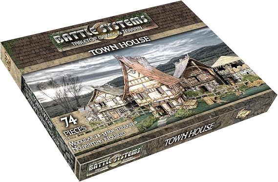 Battle Systems Fantasy Terrain Town House - 28-35mm DND D&D RPG Wargames Historical/Fantasy Card Scenery