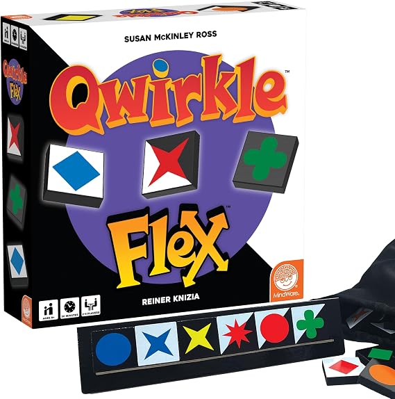 MindWare Qwirkle Flex Edition- Classic Qwirkle with a New Twist Tile Game