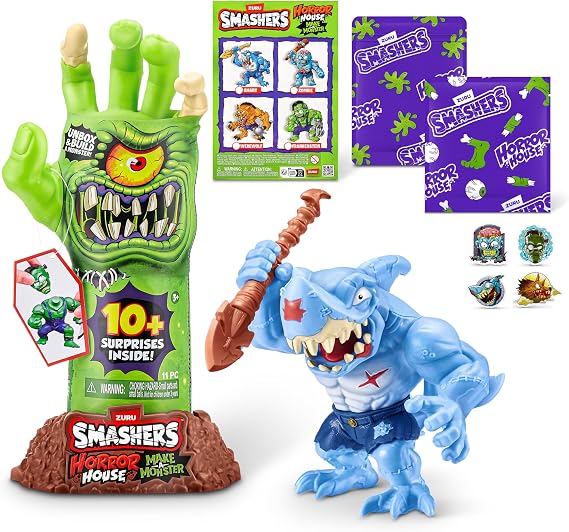 Smashers Horror House Dissect (SHARK) by ZURU, Smashable Toy for Boys