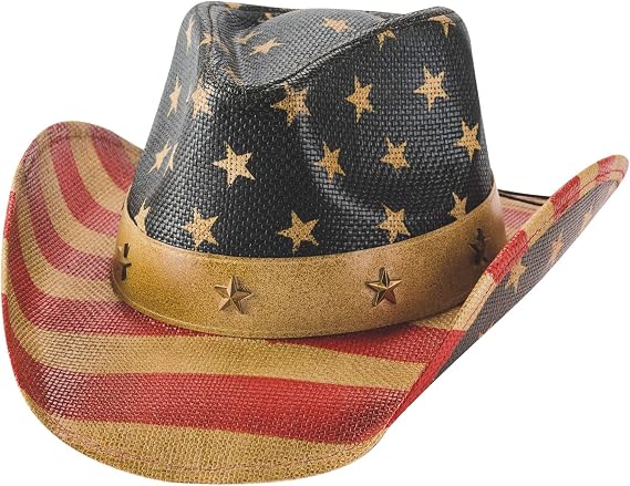 Bullhide Old Glory - Straw Cowboy Hat