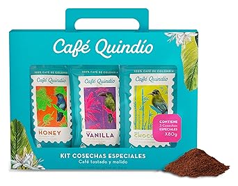 Cafe Quindio Medium Roast 100% Colombian Excelso Whole Bean Arabica Coffee (2.8 Ounce (Pack of 3), Multipack)