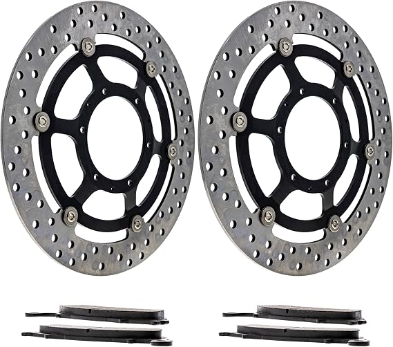 NICHE Front Brake Rotor Pad Semi Metallic Kit for Honda CB1000R 06455-MFA-D13 06455-MCW-H02 45120-MFN-D01 45220-MFN-D01