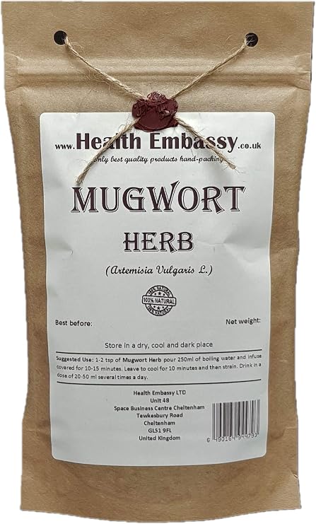 Health Embassy Mugwort Herb (Artemisia Vulgaris L.) Loose Herbal Tea (100g)