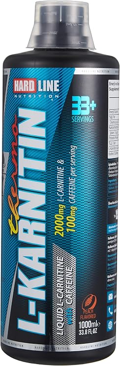 Hardline Nutrition L-Karnitine Thermo - Şeftali, 1000 Gr