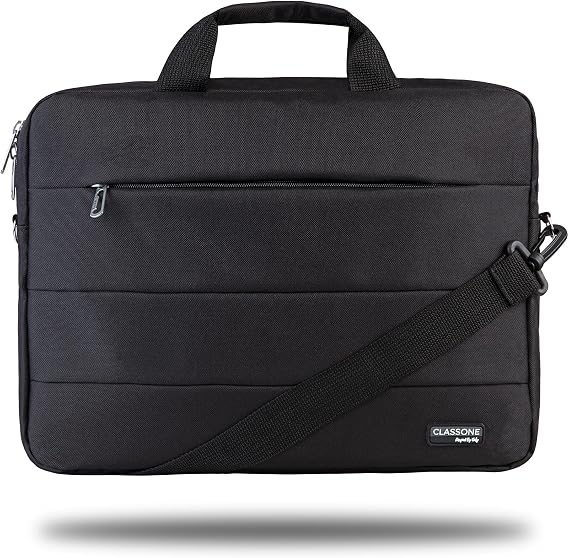 Classone Romeo Series TL2000 15.6 inch Compatible Waterproof Fabric, Notebook, Laptop, Handbag-Black