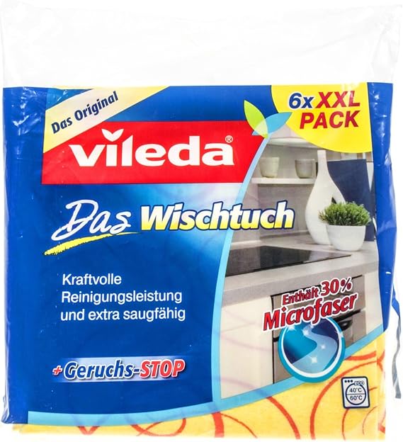 Vileda All- Purpose Cloth, Polyester, 6 Stuck 1er Pack