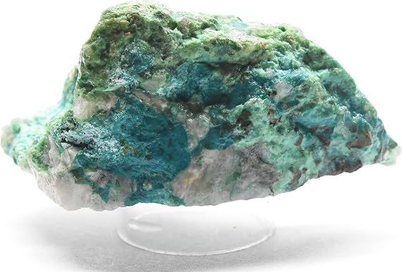 120g Chrysocolla Rough w/Malachite Natural Blue Chalcedony Mineral Stone Crystal Cabochon Specimen - Peru