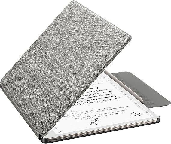 MoKo Case for Remarkable Paper Pure 10.3 Inch 2026 with Pen Holder Grey