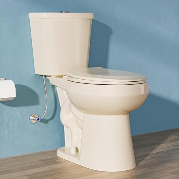 17 Inch Elongated Tall Toilet for Seniors, ADA High Toilets for Bathroom, Chair Height Toliet, Comfort Bowl Heigh 16.75, Seat Height 17.5, Two-Piece Dual Flush 1.11.6 GPF, White