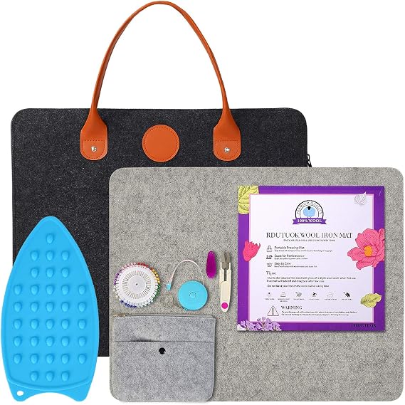 Wool Pressing Mat, 100% New Zealand Wool, 17" x 13.5" Ironing Mat