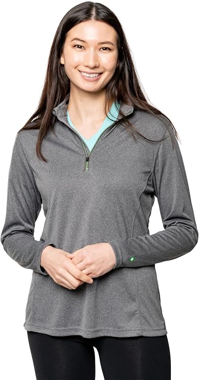 Insect Shield Women's Tech Quarter Zip Moisture-Wicking Pullover