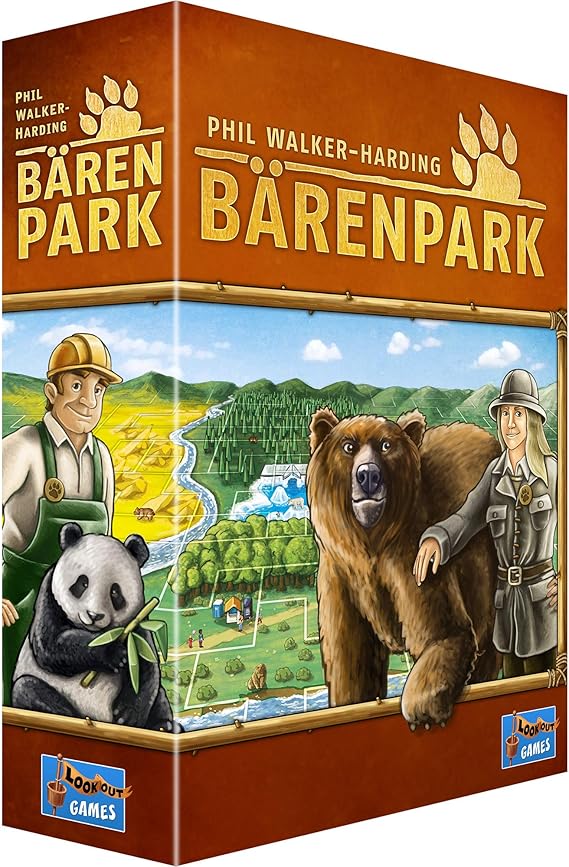 Barenpark Board Game | Tile Placement Strategy Game | Fun Zoo Animal Themed Puzzle Game for Adults and Kids | Ages 8+ | 2-4 Players | Average Playtime 30-45 Minutes | Made by Lookout Games