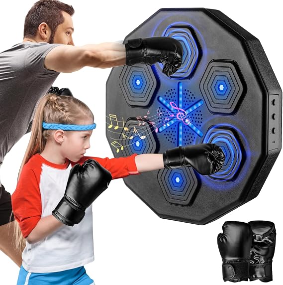 Music Boxing Machine: BT Beat Sync, Family Training, Wall Mount